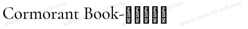 Cormorant Book字体转换